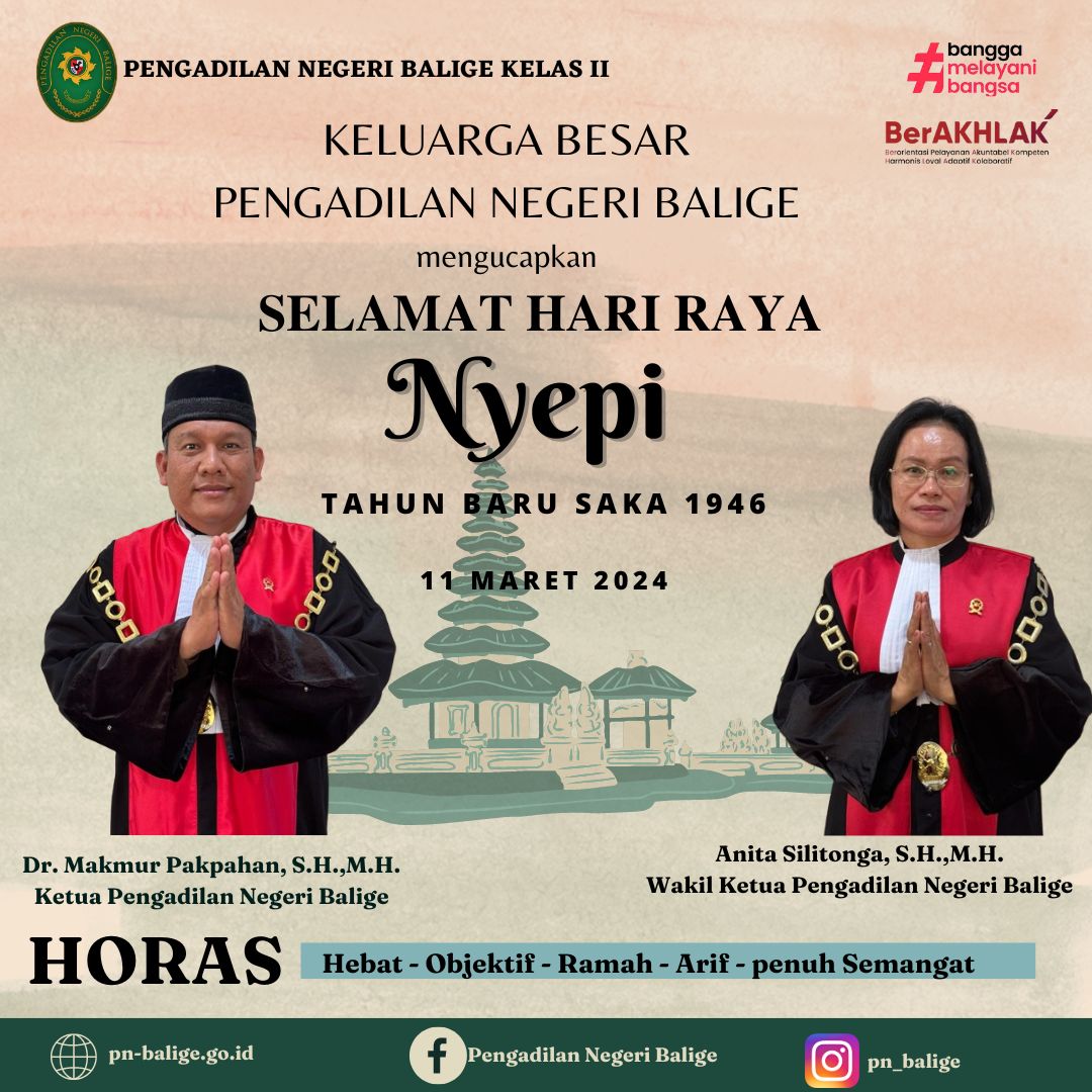 SELAMAT HARI RAYA NYEPI TAHUN BARU SAKA 1946